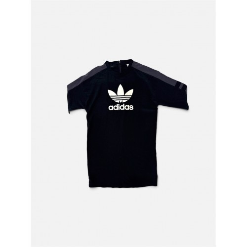 Adidas Originals Γυναικείο Μαύρο T-Shirt Φόρεμα με Trefoil Logo